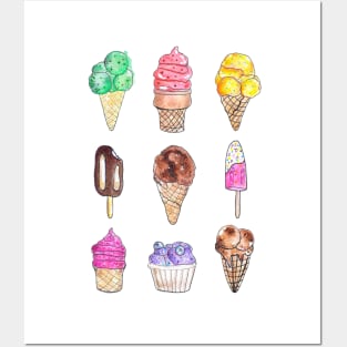 Ice Cream Flavors Posters and Art